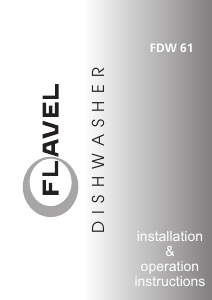 Handleiding Flavel FDW61 Vaatwasser