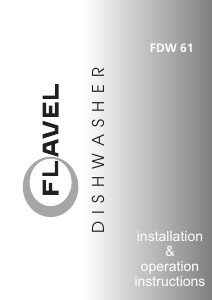 Bruksanvisning Flavel FDW61 Diskmaskin
