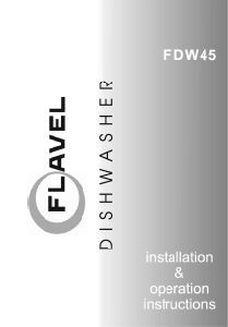 Bruksanvisning Flavel FDW451 Diskmaskin