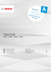 Manuale Bosch PNP6B6B90 Piano cottura
