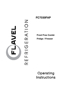 Bruksanvisning Flavel FC7030 Kyl-frys