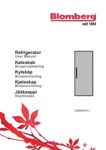 Brugsanvisning Blomberg SSM 4450 X A+ Køleskab