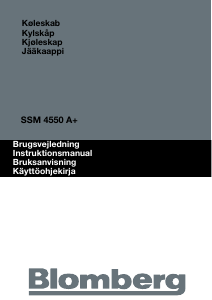 Bruksanvisning Blomberg SSM 4550 Kjøleskap