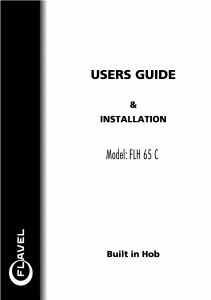 Handleiding Flavel FLH65C Kookplaat