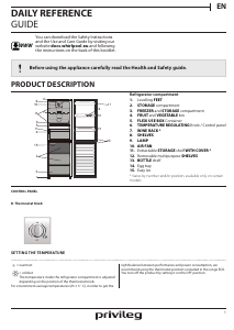 Handleiding Privileg PRBN 386S A++ Koel-vries combinatie