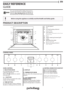 Manual Privileg PHVR6 OH8V2 WS Oven
