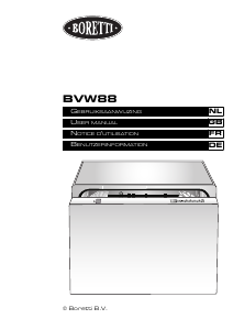 Handleiding Boretti BVW88 Vaatwasser