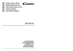 Handleiding Candy CD 222 A Vaatwasser