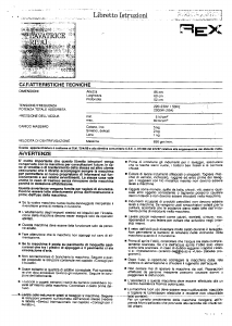 Manuale Rex RL8J Lavatrice
