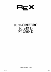 Manuale Rex FI243D Frigorifero