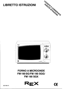 Manuale Rex FM190SG Microonde