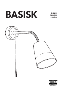 Bruksanvisning IKEA BASISK (wall) Lampa