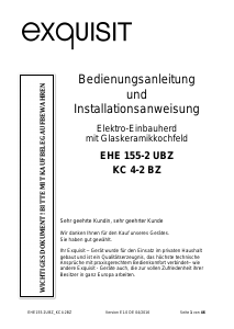 Bedienungsanleitung Exquisit EHE 155-2 UBZ Herd