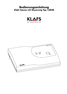 Bedienungsanleitung Klafs 16028 Thermostat