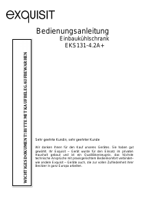 Bedienungsanleitung Exquisit EKS 131-4 A+ Kühlschrank