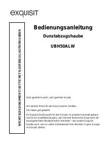 Bedienungsanleitung Exquisit UBH50ALW Dunstabzugshaube