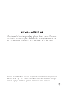 Manuale Beta Alp 4.0 Motocicletta
