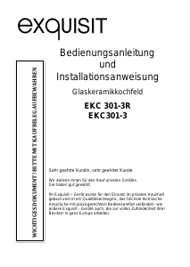 Bedienungsanleitung Exquisit EKC 301-3R Kochfeld
