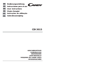 Handleiding Candy CDI 3015 Vaatwasser