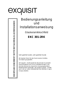 Bedienungsanleitung Exquisit EKC 301-2RK Kochfeld