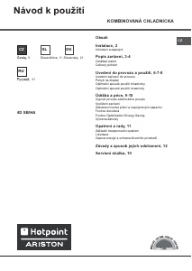 Návod Hotpoint-Ariston 4D SB/HA Chladnička s mrazničkou