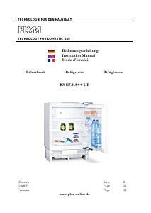 Manual PKM KS117.4A++ UB Refrigerator