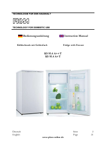 Manual PKM KS95.4A+ Refrigerator