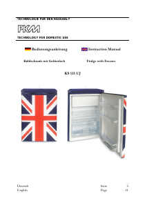 Manual PKM KS115 UJ Refrigerator