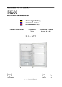Manual PKM KS104.4A+UB Refrigerator