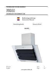 Bedienungsanleitung PKM 9882BX Dunstabzugshaube