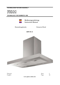 Bedienungsanleitung PKM 8099IS Z Dunstabzugshaube