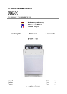 Mode d’emploi PKM DW9A++7FI Lave-vaisselle