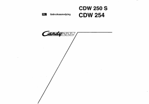 Handleiding Candy CDW 250 S Vaatwasser