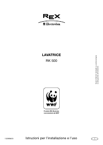 Manuale Electrolux-Rex RK500 Lavatrice
