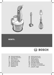 Manual Bosch MSM7800 Hand Blender