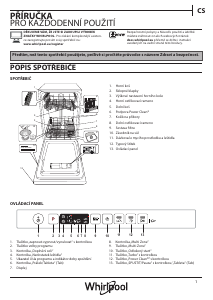 Manuál Whirlpool WSIO 3T125 6PE X Myčka na nádobí