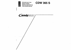 Handleiding Candy CDW 365 S Vaatwasser