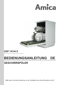 Bedienungsanleitung Amica GSP 14744 S Geschirrspüler