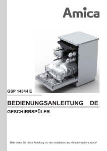 Bedienungsanleitung Amica GSP 14844 E Geschirrspüler