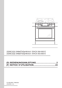 Mode d’emploi Amica EHCX 933 600 E Cuisinière