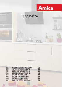 Mode d’emploi Amica KGC 15487 W Réfrigérateur combiné