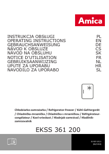 Priručnik Amica EKSS 361 200 Hladnjak