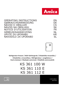 Priročnik Amica KS 361 112 E Hladilnik