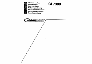 Handleiding Candy CI 7300 Vaatwasser
