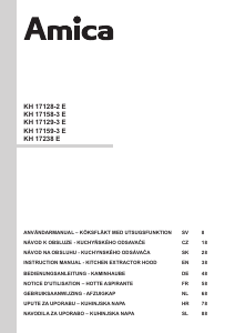 Bruksanvisning Amica KH 17158-3 E Köksfläkt