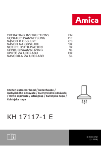 Handleiding Amica KH 17117-1 E Afzuigkap