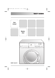 Handleiding Tricity Bendix WDR1242W Was-droog combinatie