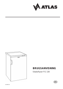 Brugsanvisning Atlas FG 130 Fryser