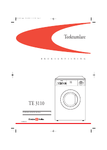Bruksanvisning ElektroHelios TE3110 Torktumlare