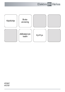 Käyttöohje ElektroHelios KF2787 Jääkaappipakastin